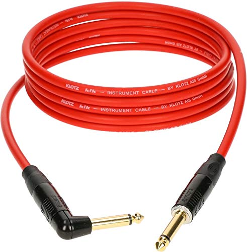 KIKKG Pro kabel do instrumentów z metalową wtyczką firmy KLOTZ (9,0, czerwony)