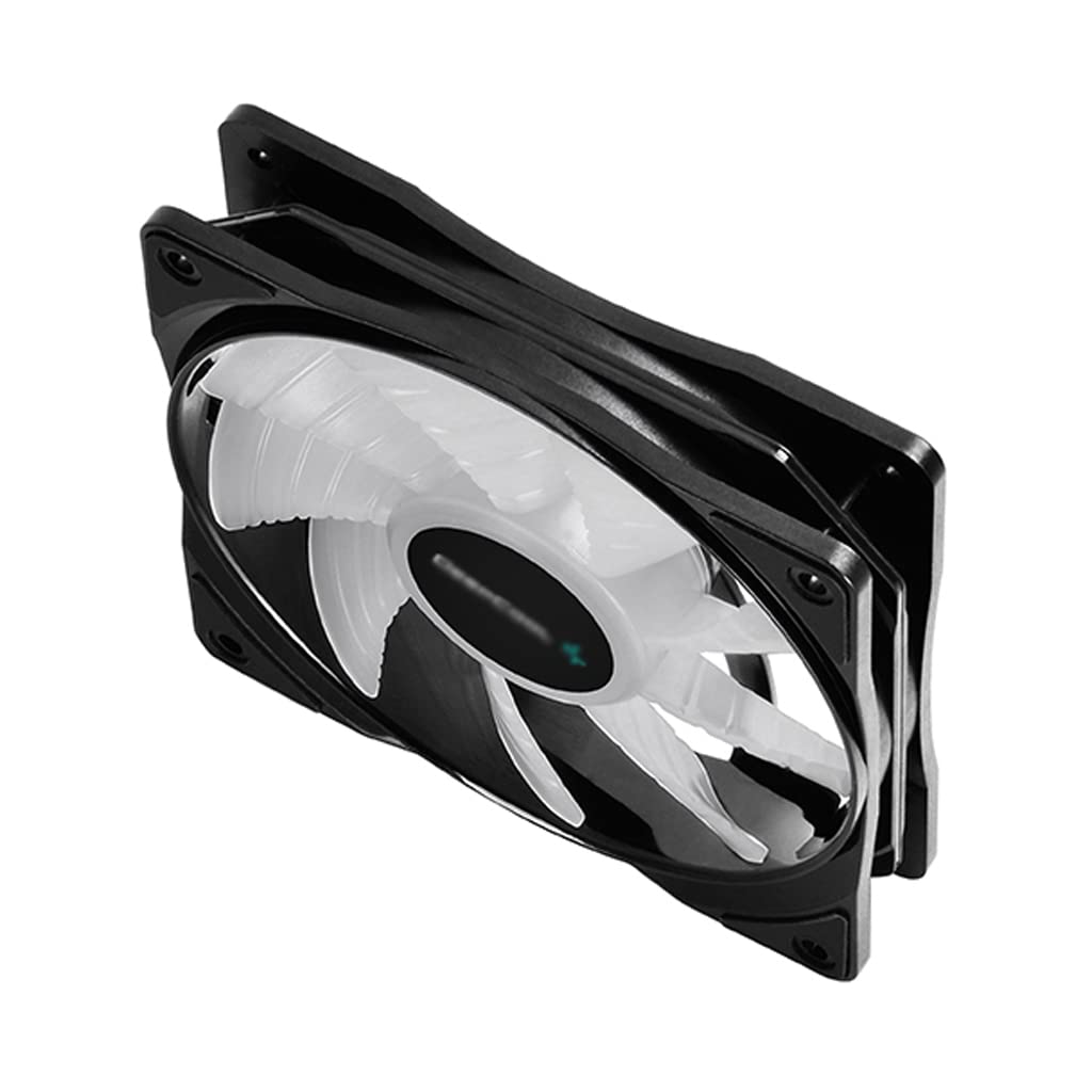 NOBRIM Ventilador de radiador 120, Ventilador de Carcasa de luz RGB Personalizado, Ventilador de chasis de Control Pwm en Sistema de refrigeración líquida, Enfriador de Carcasa de Ordenador de 12cm