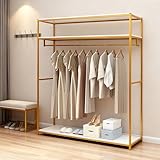 ZNLLQZN Perchero abierto, perchero con 3 estantes, para tiendas de ropa,...