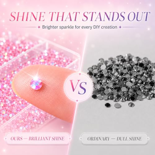SOANNY 36000Pcs Resin Jelly Rhinestones for Bedazzling, 30 Colors Gems - image 4