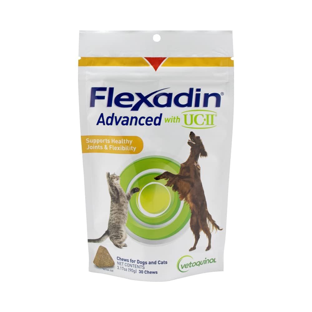 VETOQUINOLFlexadin Advanced Chewable Tablets 30 Count Chews, 3.17 oz. by Vetoquinol
