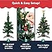 Prextex 23-Inch Mini Christmas Tree with Lights- Small Holiday Tree with Ornaments, Star Topper, and Gift Boxes- Easy Setup Table Decorations for Home, Office, and Indoor Festive Displays