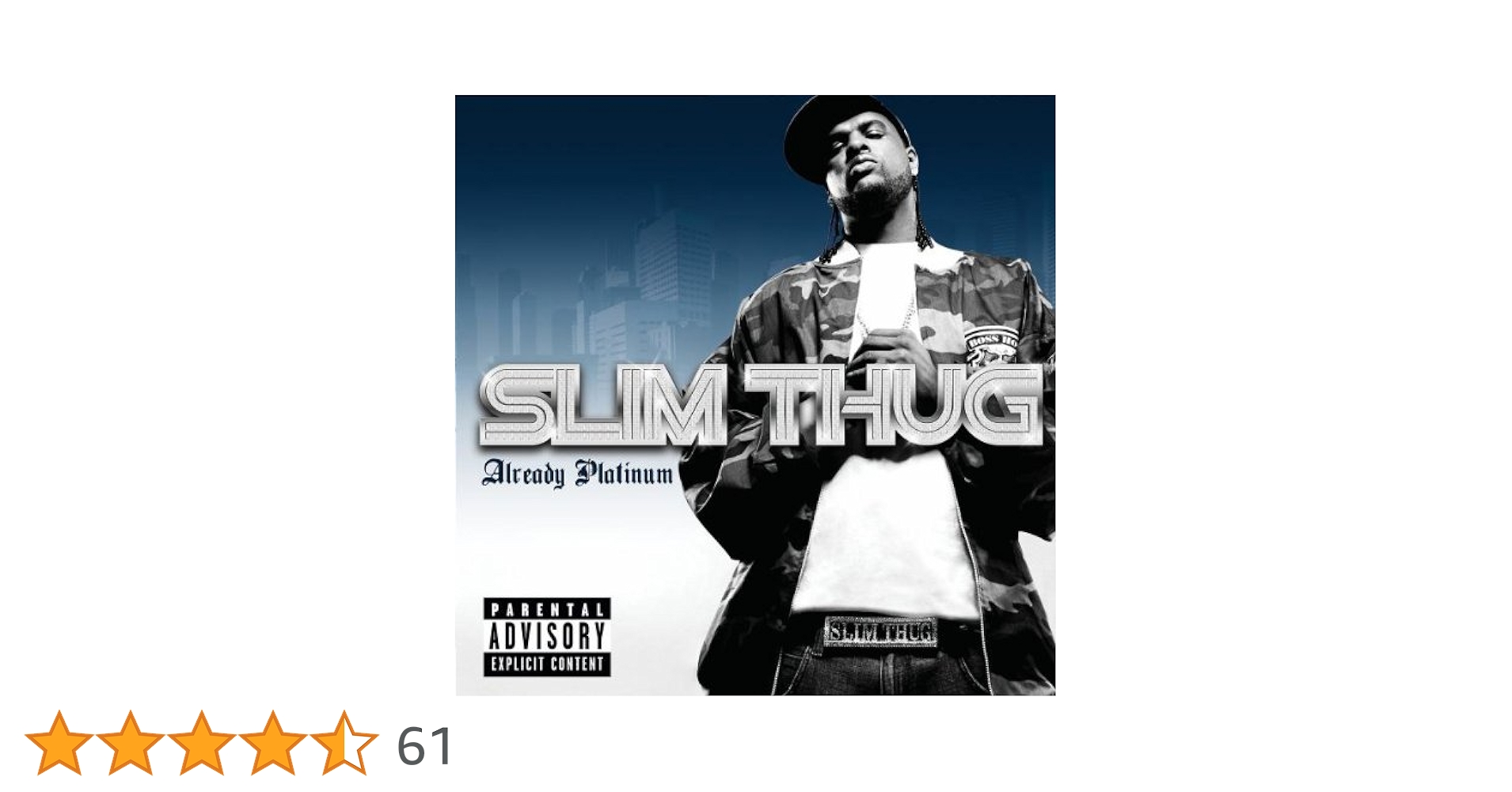 ☆G-RAP / Slim Thug – Already Platinum 51eYUEo7uBL._UF1000,1000_QL80_.jpg