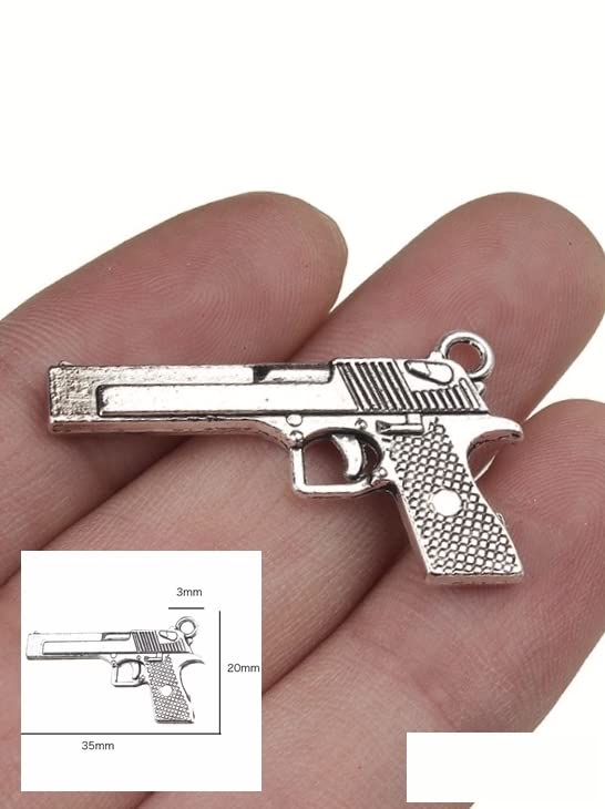 M01298-FS Miniature Gun Revolver Pistol Weapon Mini 35 x 27 mm Doll Scale MOREZMORE
