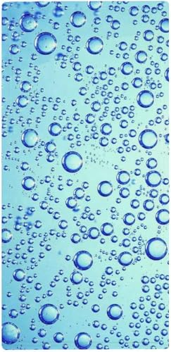 フェイスタオル 泡 密集 青い タオル 35X73cm 長め 大判 ハンドタオル サンゴフリース生地 耐久性 ふわふわ ソフト 柔らか肌触り 肌に優しい やわらか 軽い 薄手 吸水速乾 抗菌防臭 家庭用、温泉、砂浜、スポーツなどにも最適 部屋の雰囲気を変え