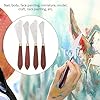 4Pcs Stainless Steel Artists Palette Knife Set, Painting Spatula Palette Knife Painting Mixing Scraper for Oil Painting Acrylic Mixing - Image 6