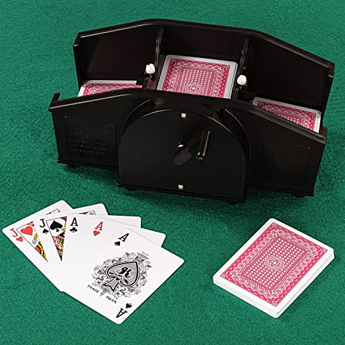 Kartenmischmaschine mit Kurbel von Games Planet für Kartenformate 80-91 x 55-65 mm