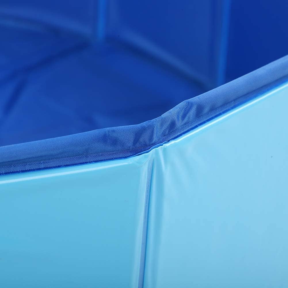 Cat Bathtub Practical Household Shower Pet Bath Tub with Drain Hole for Dogs Cats Pet Bath Swimming Tub(Blue M)