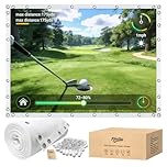 Golf Simulator Impact Screen for Home & Garage Training, Indoor Practice Screen, Affordable Golf Simulator Set for Golf Hitting Net, Golf Practice Equipment for Home Basement, as