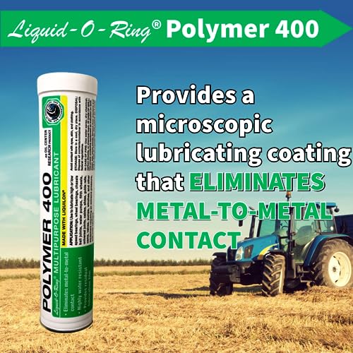 Image of Polymer 400 Premium Tractor Grease (14oz) - Great for Bearings, Valves, and More - Made in The USA, Lithium-Complex Based, High-Temperature, Water-Repellent