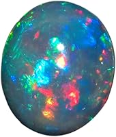 Vista 1 de Ópalo etíope en cabujón, cristal de curación de piedra preciosa, joyería de manualidades DIY, piedra natal de octubre, suministros sueltos, regalos