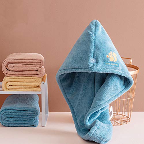 Cabilock Velo Coral Banho Cabelo Seco Cabelo Toalha Envoltório Turbante Cabeça Toalha de Embrulho Ch