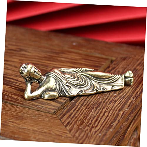 Figuritas Decorativas de Buda Reclinado de Cobre 5 Piezas miniatura 5
