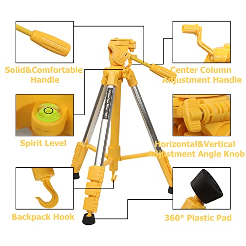 Image of Lightweight Video Camera Tripod 69-148cm with Carry Bag,Max.Payload 4KG,with Quick Release Plate,Designed for Phone,DSLR,Monitor,Ring Light