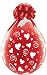 Swirling Hearts White Ink Qualatex 18" Clear Balloons x 25 - Stuffing or Air Fill