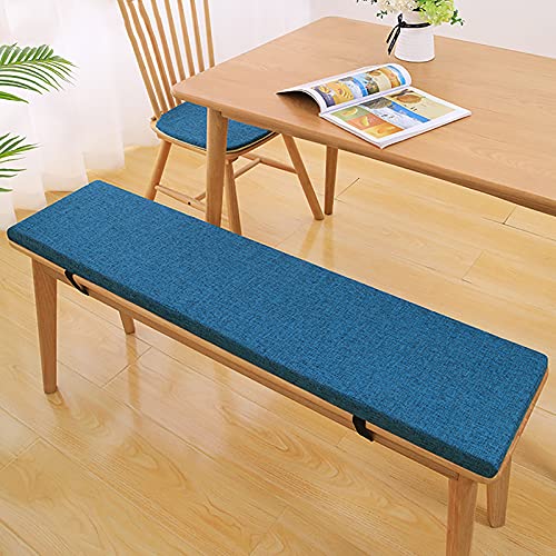 Cojín de espuma para banco de jardín, 3 cm de grosor, con correas de sujeción, ideal para jardín, sala de estar y bancos de cocina