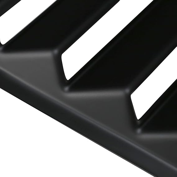 SPEC-D TUNING Matte Black Side Window Louvers Cover 2PC Compatible with 2008-2017 Dodge Challenger