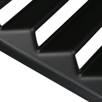 SPEC-D TUNING Matte Black Side Window Louvers Cover 2PC Compatible with 2008-2017 Dodge Challenger