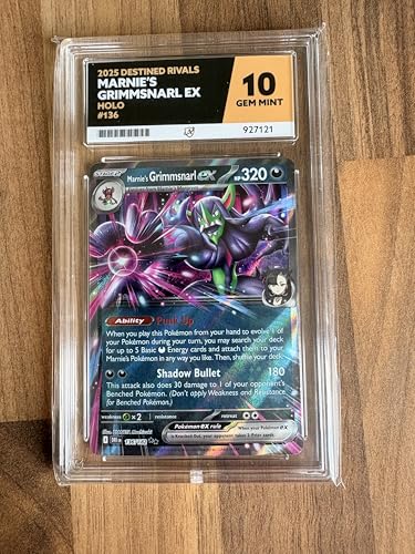 Carte Marnie's Grimmsnarl EX #136 - Destined Rivals 2025 - ACE Grade 10 GEM MINT