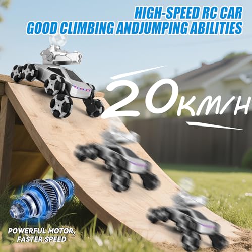 Ayybf 1/16 Remote Control Car,RC Cars for Boys Age 8-12,RC Stunt Car,Remote Control Monster Truck Toys, All Terrain RC Truck for Kids,Christmas Birthday Gifts Toys for Boys Age 4 5 6-14+
