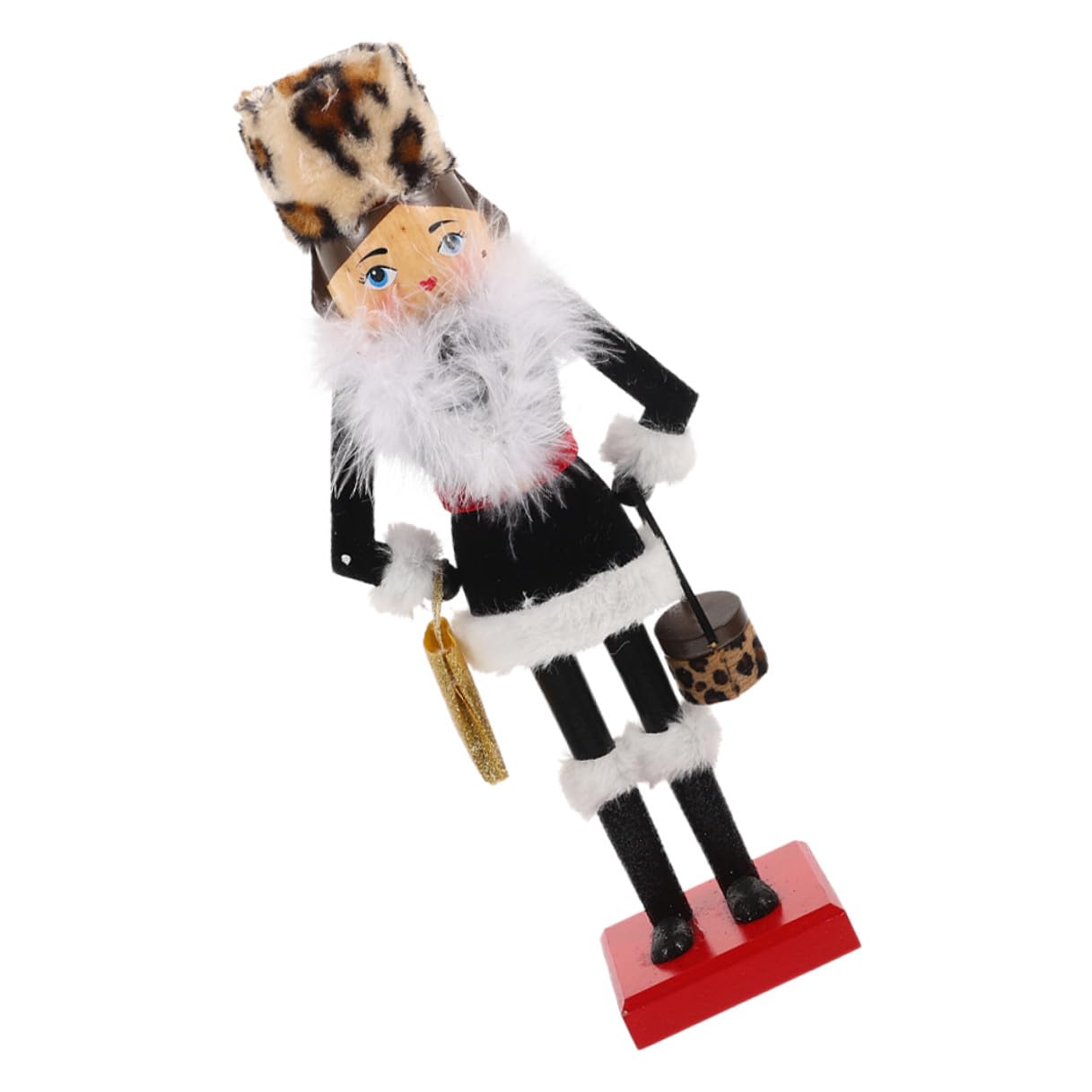 Figurine Casse-Noisette Femme Décoration Noël pour bureau et étagère de maison