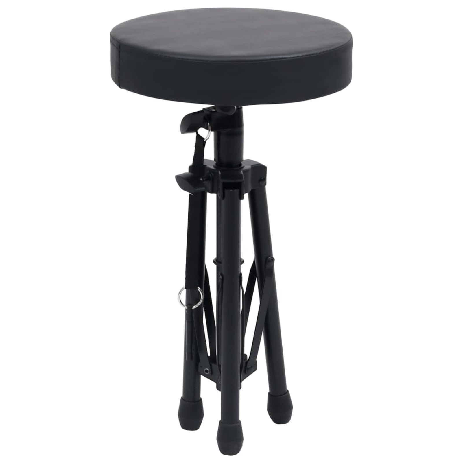 Supporto per Tastiera Set con Sgabello Gambe Sostegno Base Appoggio Seduta Porta Pianola Stand Accessori Musica Strumenti Nero