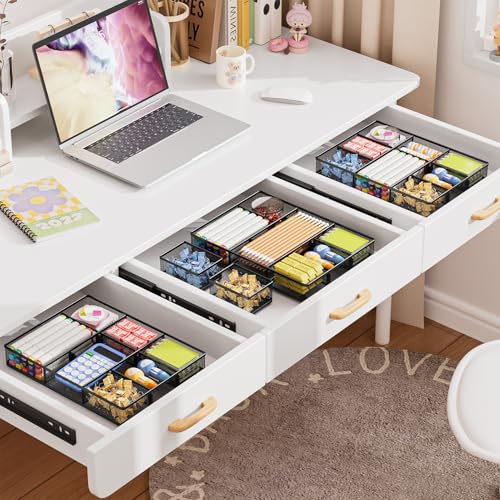 Fournitures et accessoires de bureau rangés grâce au lot de 3 organiseurs