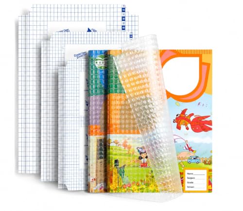 Image of Transparent Self Adhesive Book Cover Sheets, Book Cover Roll, Clear Waterproof Cover Film, Notebooks & Textbooks, 3 Sizes (Small 25x34cm, Medium 30x43cm, Large A4 34x47cm), 30 Pcs