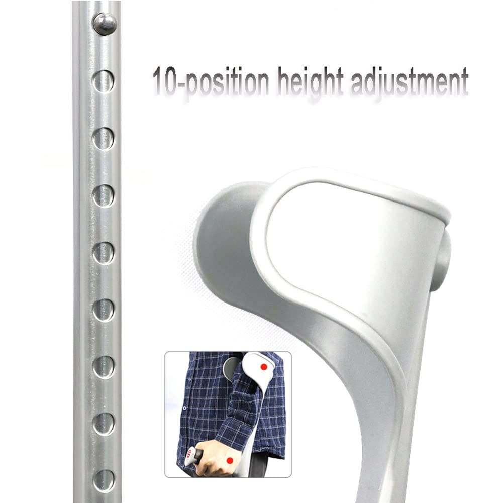 Muletas Ortopédicas para Adultos, Muletas para Viaje（1 Unidad）, Muletas para Caminar, Empuñadura Ergonómicas, Altura Aplicable: 140-190cm