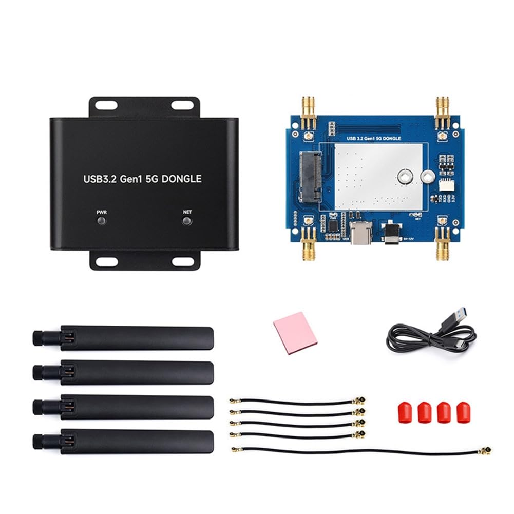 Carte d'extension communication USB 3.2 5G avec boîtier pour module M.2 Simcom Quectel - 8