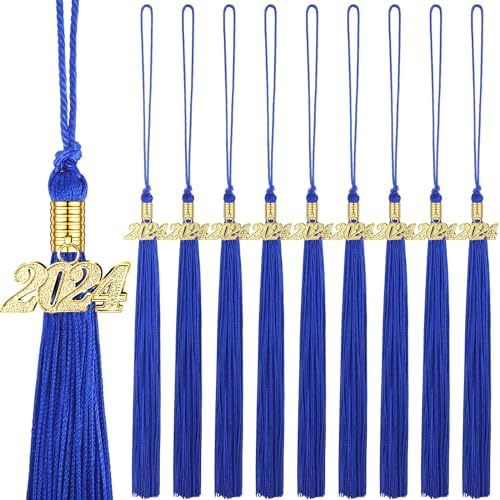 Chuangdi 10 Pieces 2024 Grad Graduation Tassels Graduation