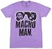 Men's WWE Legends Macho Man Authentic T-Shirt, Neon Purple Heather, Small