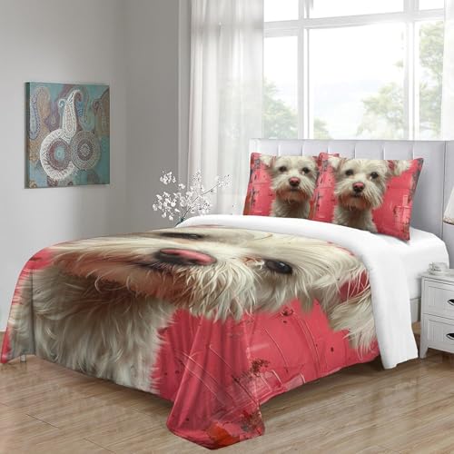 Parure de lit microfibre super douce 220x240cm imprimé 3D - 5