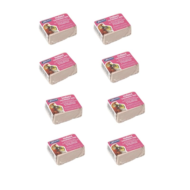 Vet Iodised Condition Pack for Caged Birds – Iodine, Calcium & Seaweed Blend for Gut Balance & Daily Care – For Budgies, Parrots, Finches–Chunk Format–Pack of 1, 2, 3, 4, 5, 6, 8, or 10_Pack Of 8 — image 1