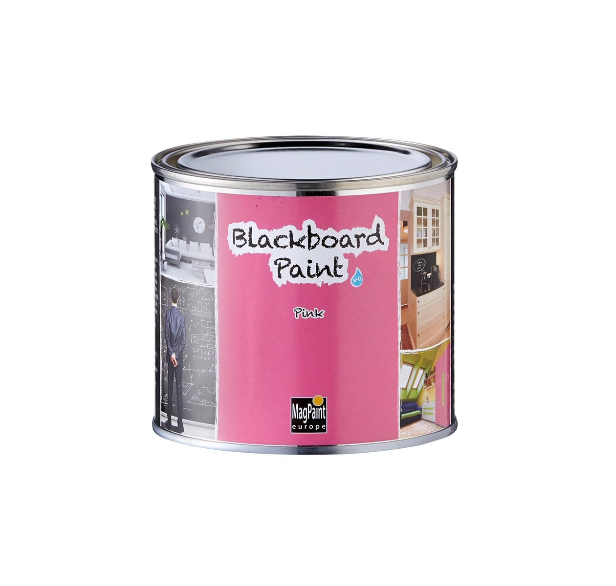 Magpaint Pink Blackboard Paint For Walls, Bedroom, Office, Kitchen, Playroom, Classroom, Diy And Renovation - 0.5 Litre - 5Sqm Coverage