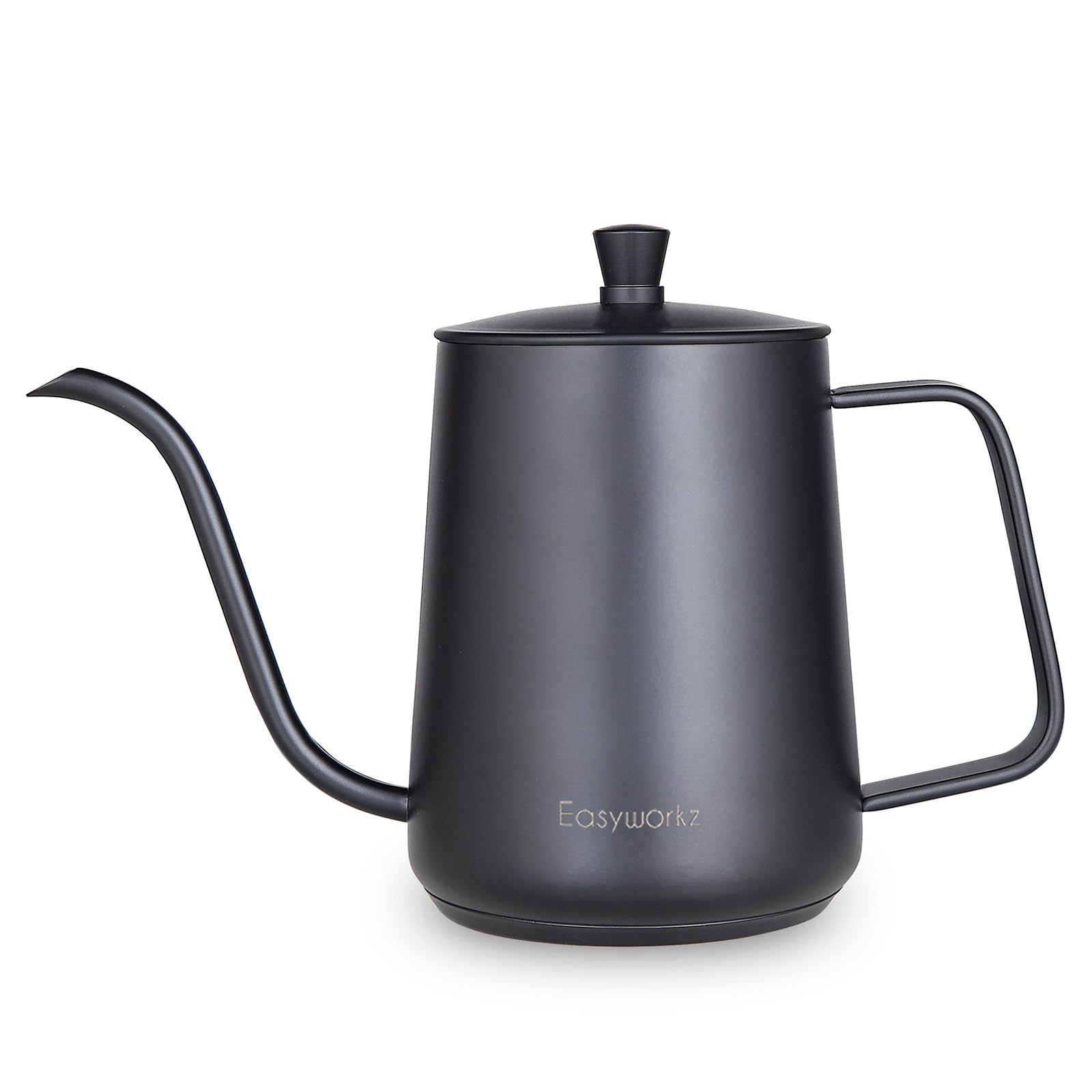Easyworkz Kaffeekessel mit Schwanenhals, 900 ml, Edelstahl, Hand-Tropf-Kaffeekanne mit langem schmalem Auslauf, geeignet für Induktionsherde