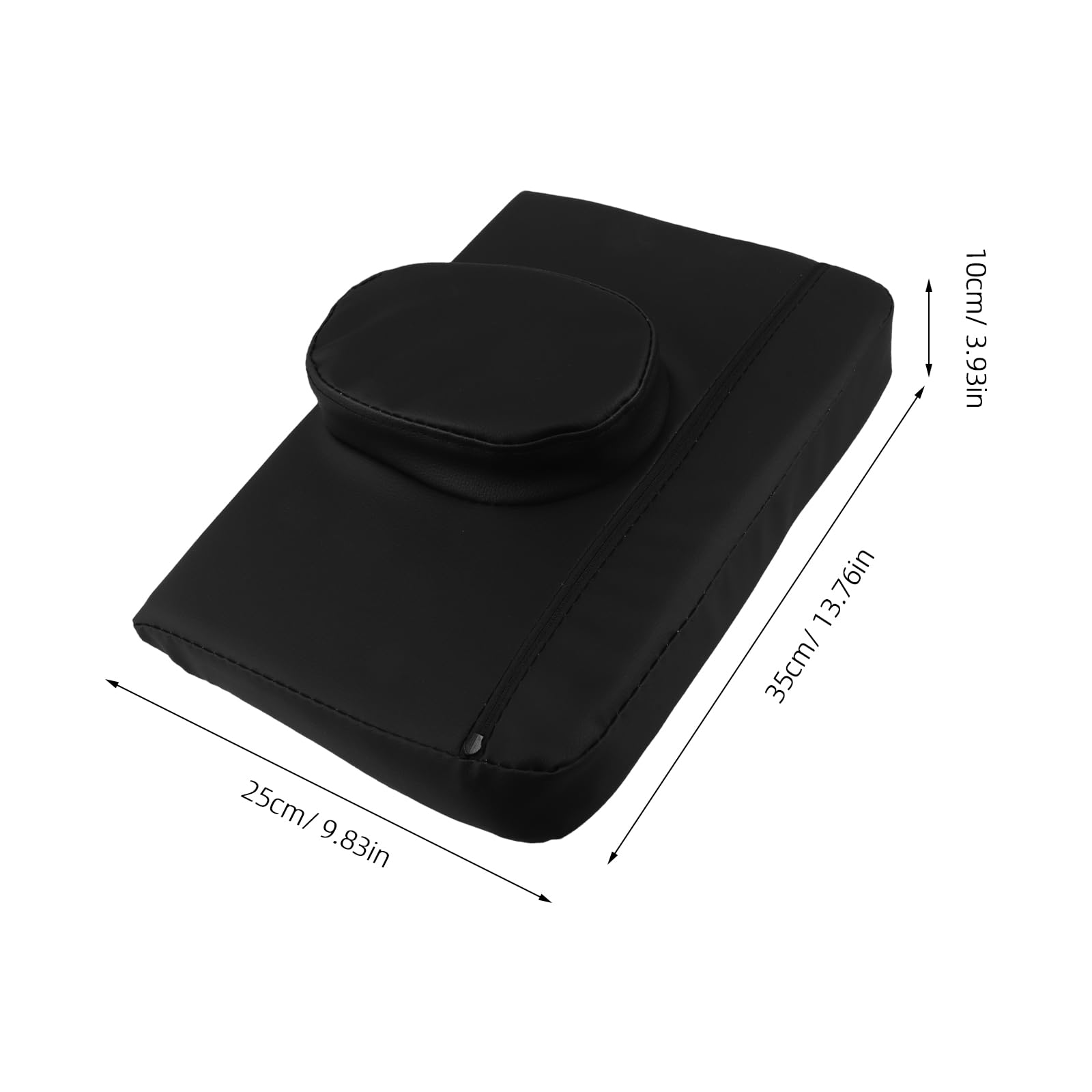 Gatuida Cuscino per Lettino da Massaggio in Schiuma Memory ad Alta Densità, Poggiatesta Portatile Nero per Massaggi Viso e Rilassamento, Supporto Ergonomico per Spa e Uso Domestico