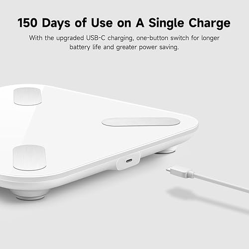 Miniatura 7 de Yunmai Báscula inteligente con IMC, grasa corporal, masa muscular, báscula digital de grasa corporal mini, báscula de composición corporal de 13