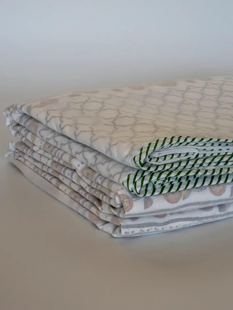 Bella Muslin Dohar, Pure Muslin Cotton, Hand-Block Printed, All Season, Breathable, Travel and Daily Use (Double)-image-14