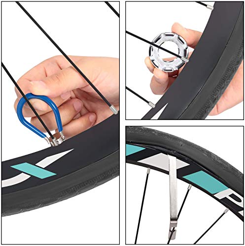Holoras 5 Pack Bike Spoke Tool - Round Bicycle Spoke Wrench, Blue Bike Spoke Wrench, Bike Tire Levers and 2 Bike Hex Wrench, Cycling Maintenance Tools for Road and Mountain Bikes - Thumbnail 7