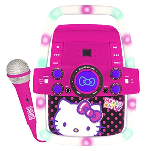 Sakar Hello Kitty Ko2-07009 Flashing Lights Illuminating Karaoke Model