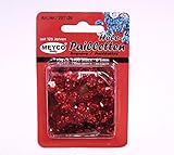 hologramm pailletten stoff  MEYCO Pailletten Holo ROT gewölbt 1400 St. 6mm