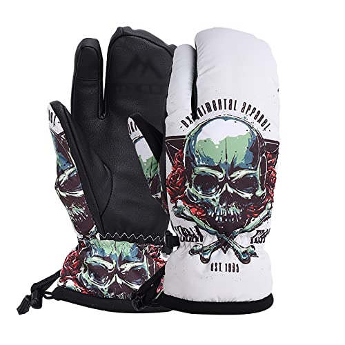 Gants de ski coupe-vent et imperméables isolation thermique -15°C en tissu épais
