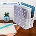 Samsill Scrapbook Storage Organizer Folders 12x12 Inch, 12 Pack, Paper Files with Customizable Tabs, Includes 12 Blank White tabs, Top-Loading, Heavy-Duty Files, Super Clear