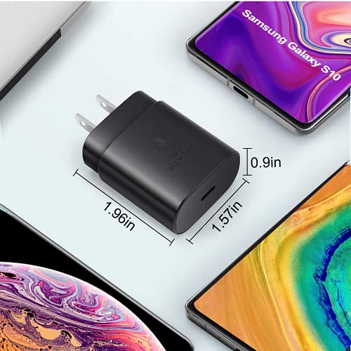 Fast Adaptive Wall Adapter 25W Charger For Xiaomi Redmi Note 9 Pro Max With 4Ft (1.2M) Urbanx Usb C Pd Charging And Data Transfer Cable - Black (Us Version With Warranty) #TOP7