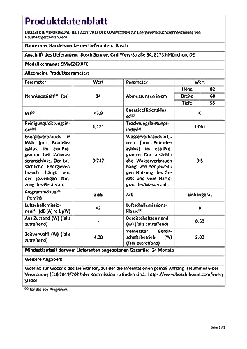 Bosch Elettrodomestici SMV6ZCX07E Serie 6, Lavastoviglie A Scomparsa Totale, 60 Cm Non Disponibile - 12