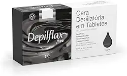 Cera Depil Tablete Negra 1KG - Depilflax