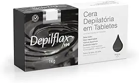 Cera Depil Tablete Negra 1KG - Depilflax