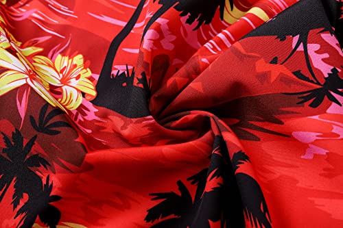 Image of SANGTREE Family Matching Hawaiian Outfits , Casual Beach Travel Clothes ,Vacation Clothing Set for Women & Men & Girls & Boys