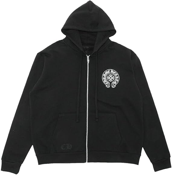 Amazon.co.jp: [クロムハーツ] パーカー ジップ ブラック メンズ